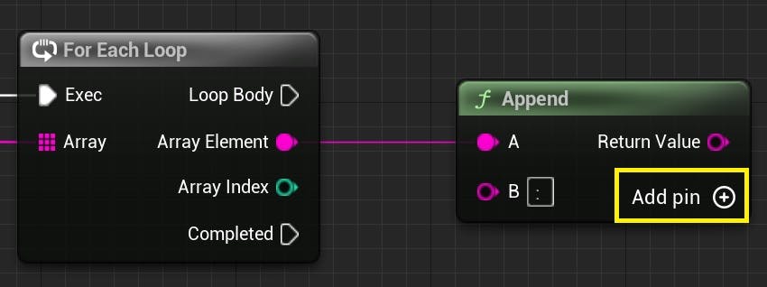 Cesium for Unreal tutorial: Visualize Mesh Features and Metadata. To view the metadata in an easily readable format, this tutorial will display the values by joining the string keys of the map—the property names—to their values, with a colon and space in between.