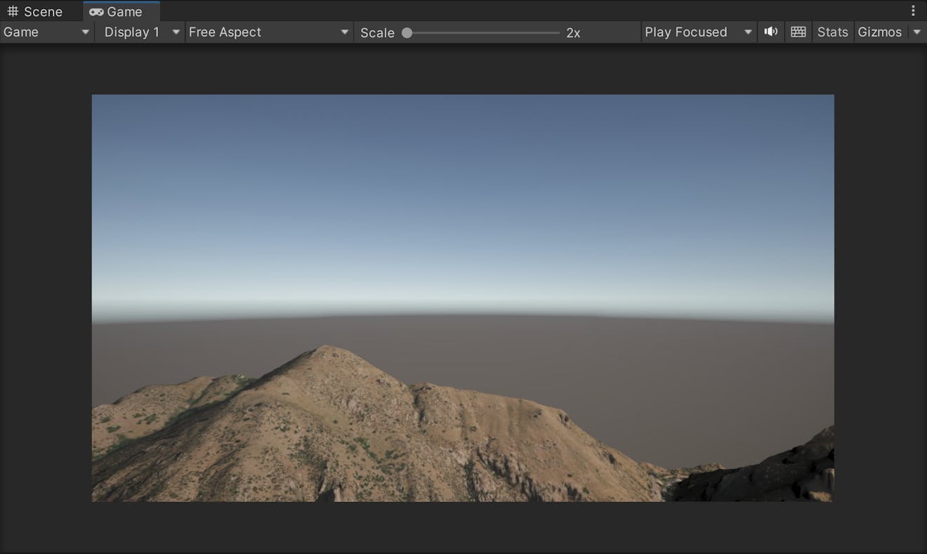 In the Editor, you may notice that the terrain on the horizon gets cut off while moving the camera around. 