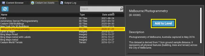 Adding Datasets v1 – Cesium