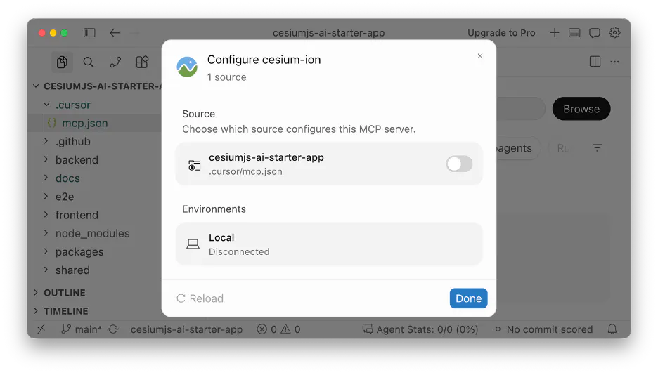 Authentication not yet enabled for MCP server on Cursor