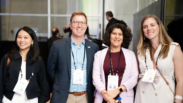 Sharel Liu, Trent Tinker, Nadine Alameh, and Kelsey Click at the 2026 Cesium Developer Conference.