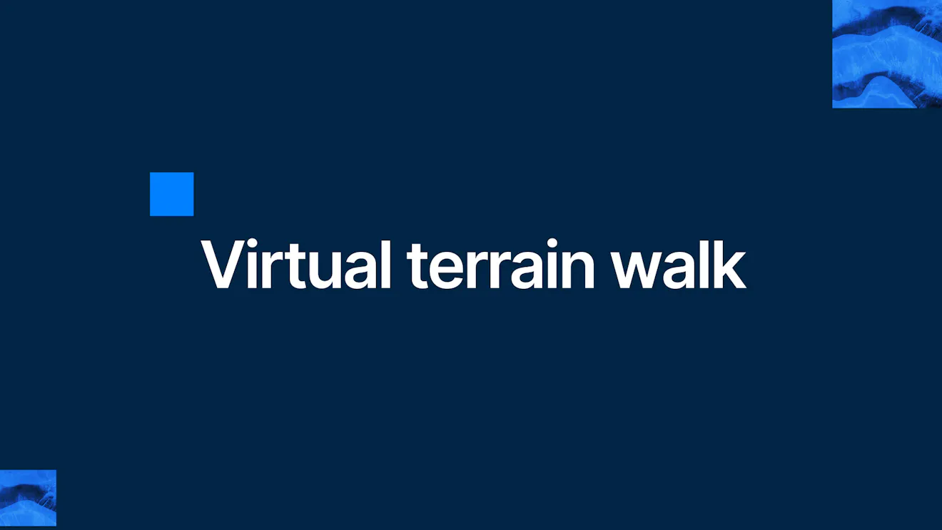 Virtual terrain walk