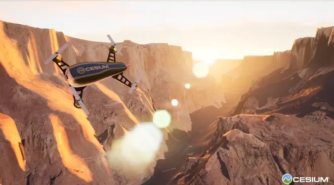 Cesium drone in the Grand Canyon