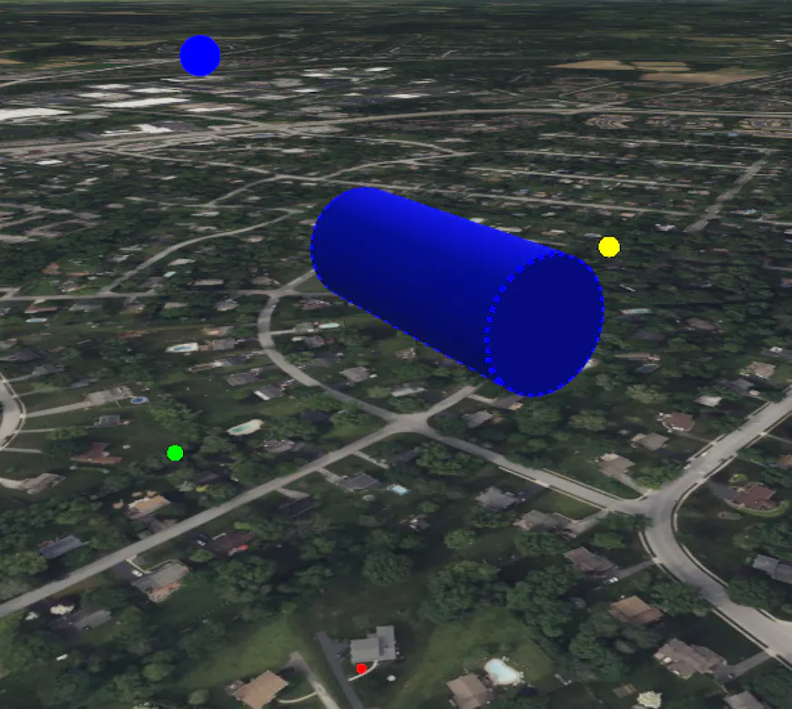 Example image showing how line styles and point styles render