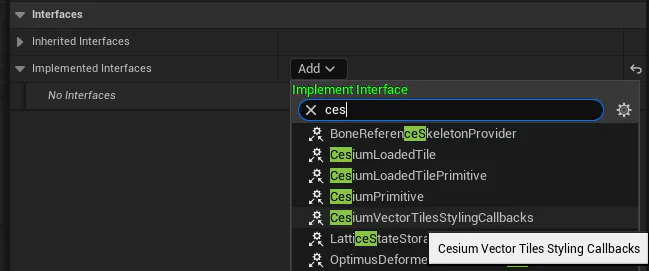 Section Heading Interfaces