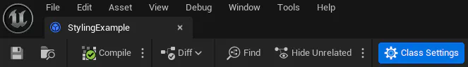 Styling Example menu