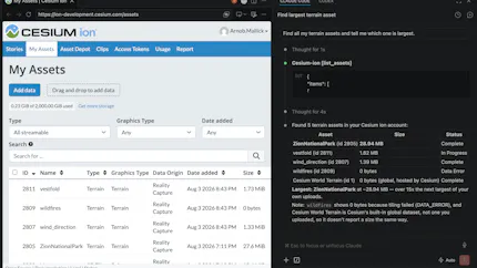 Asking Claude in VS Code to find my terrain assets