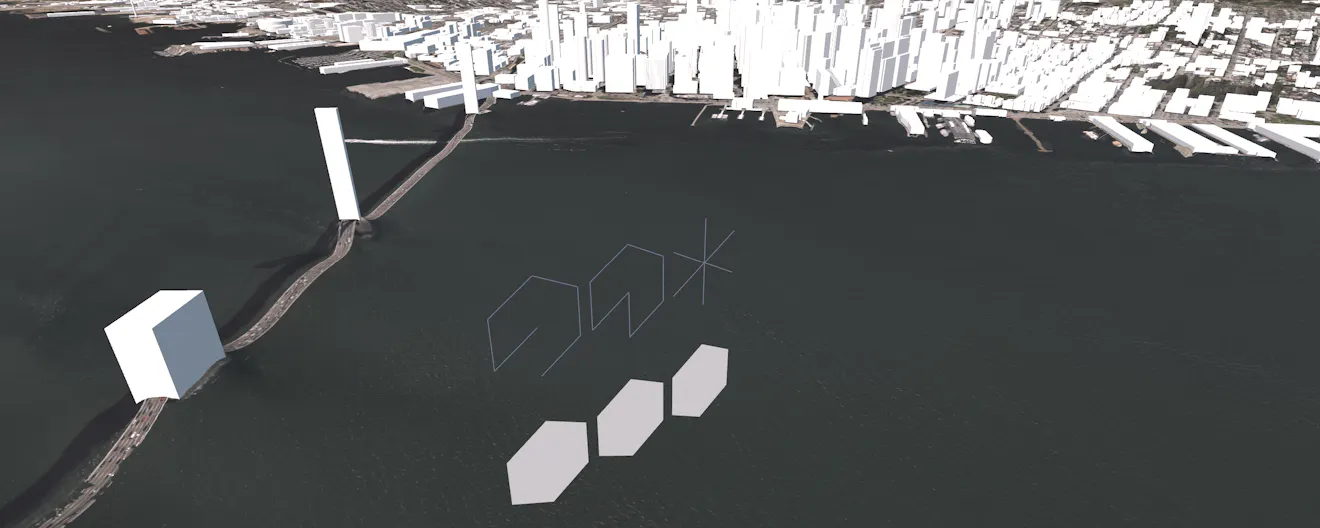 glTF line primitives visualized in Cesium for Unity.