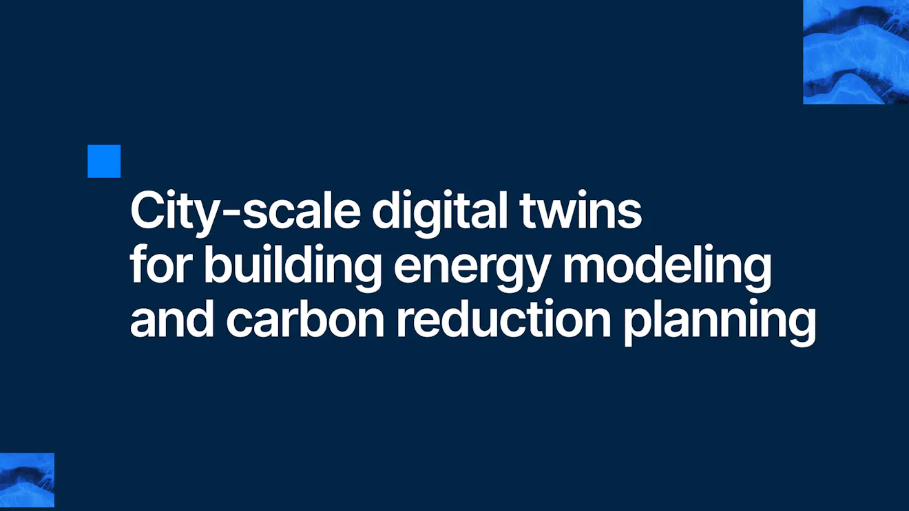 City-scale digital twins for building energy modeling and carbon reduction planning
