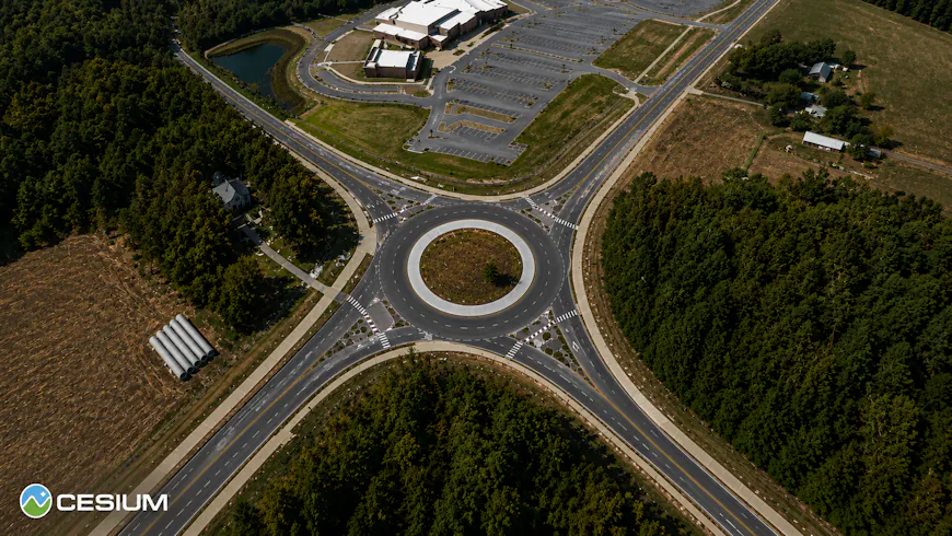 Georgia DOT roundabout 3D model