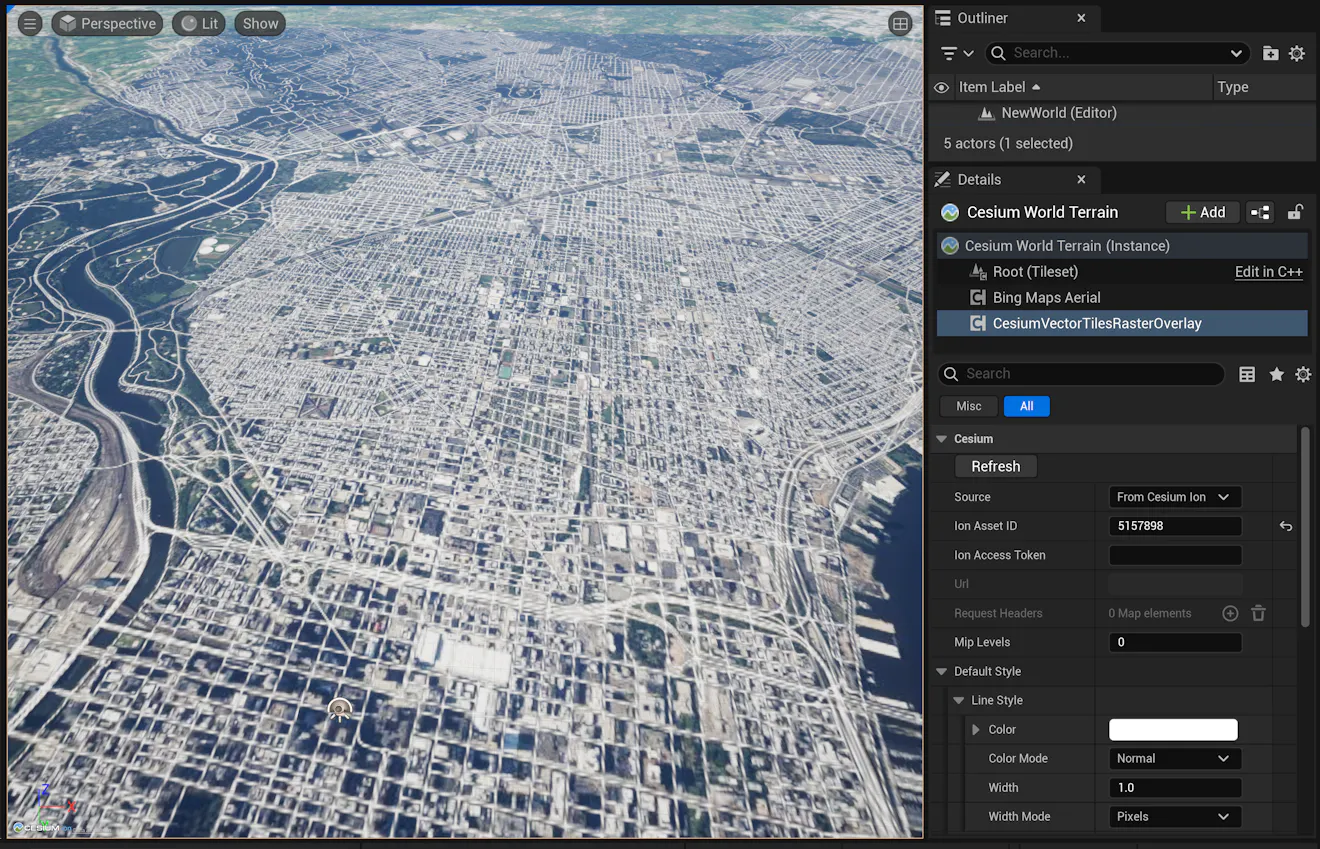 uploaded asset Cesium World Terrain tileset