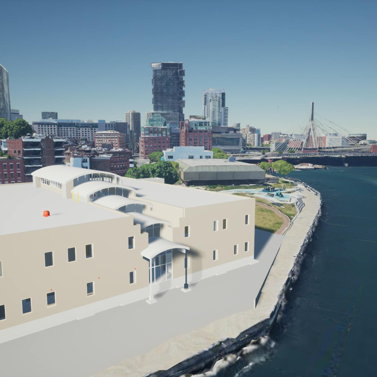 Clinic in Boston. IFC file converted to 3D Tiles by Cesium ion Design Tiler.