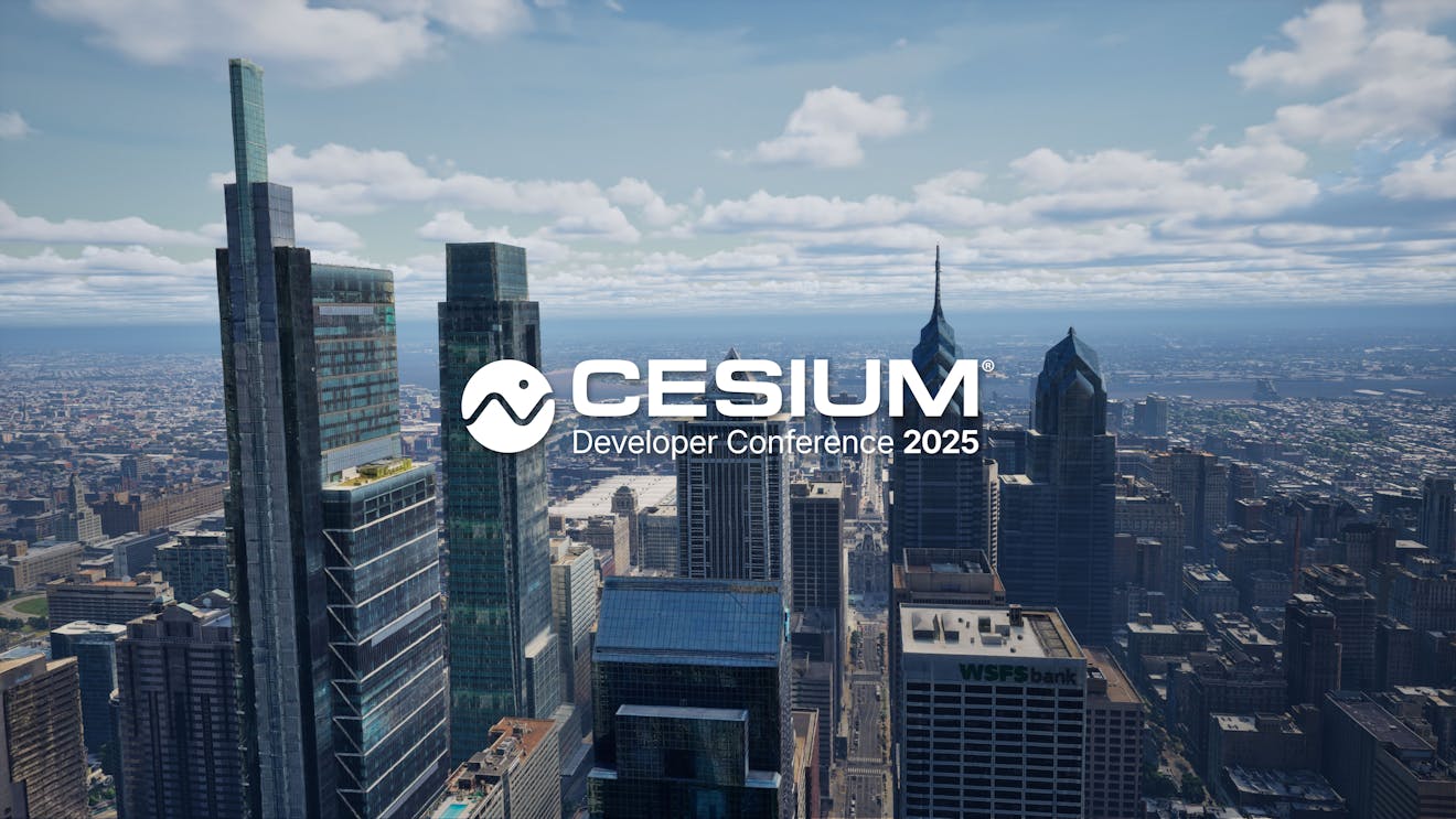 Philadelphia via Cesium for Unreal with the 2025 Cesium Developer Conference logo