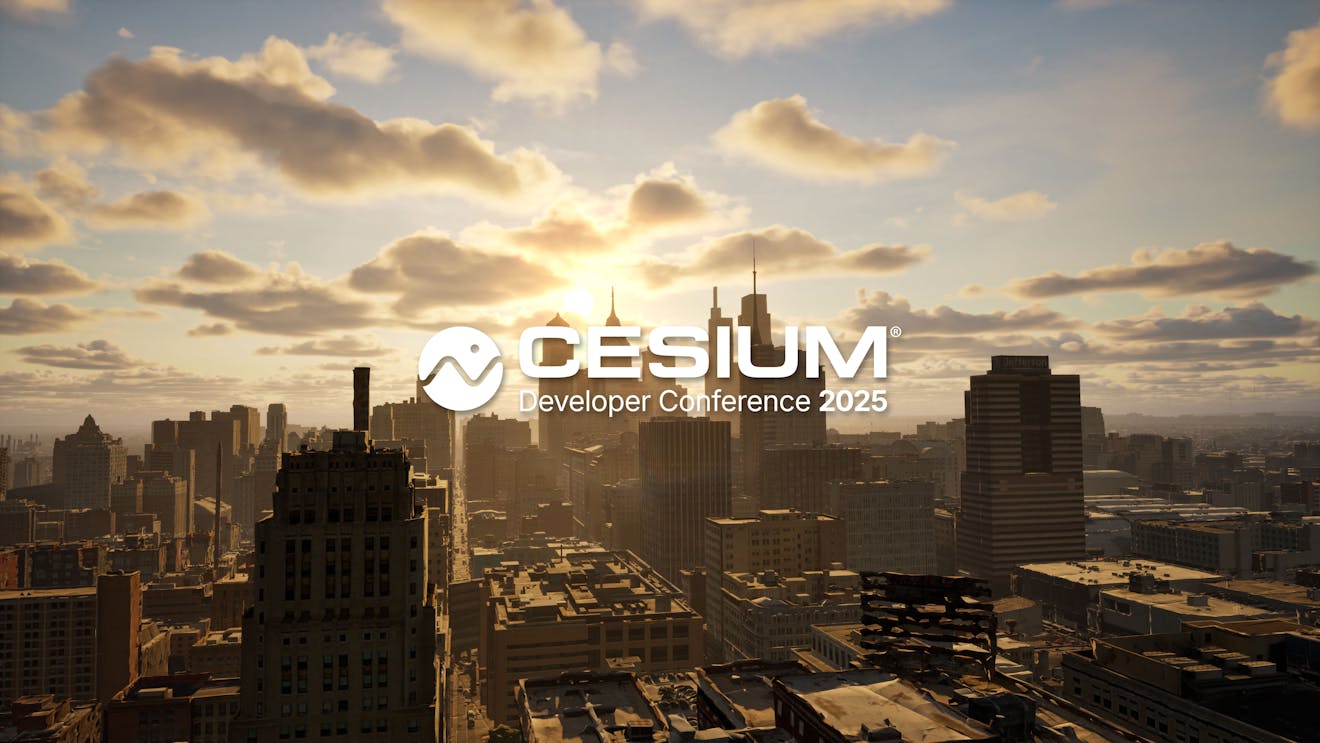 Philadelphia via Cesium for Unreal with the 2025 Cesium Developer Conference logo