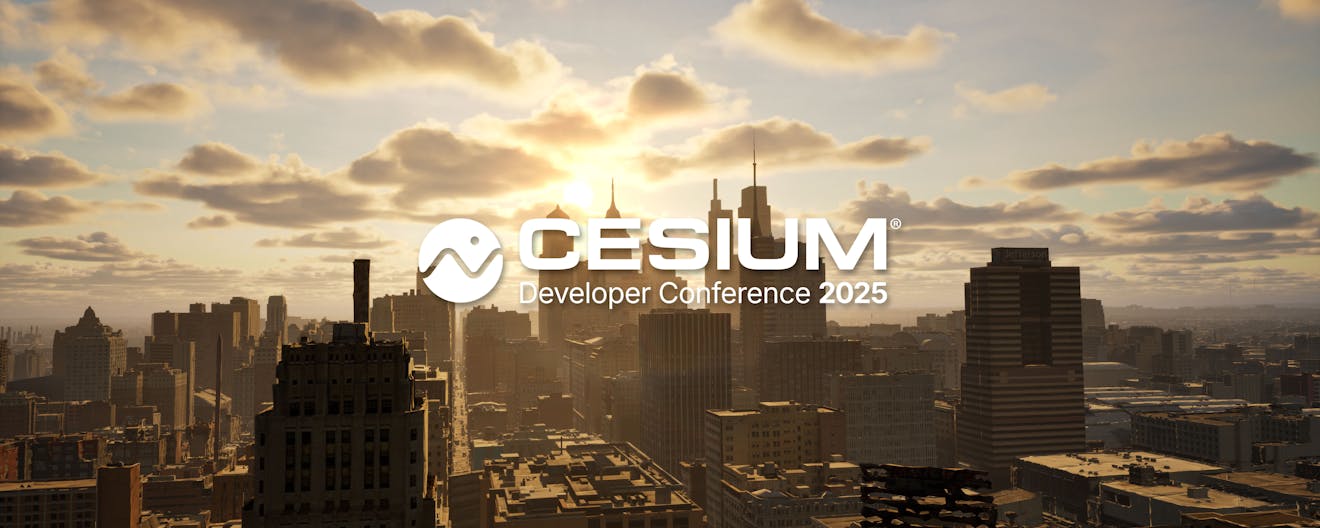 Philadelphia via Cesium for Unreal with the 2025 Cesium Developer Conference logo