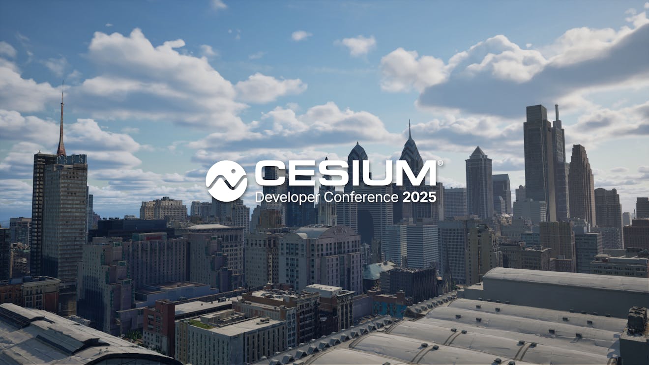 Philadelphia via Cesium for Unreal with the 2025 Cesium Developer Conference logo