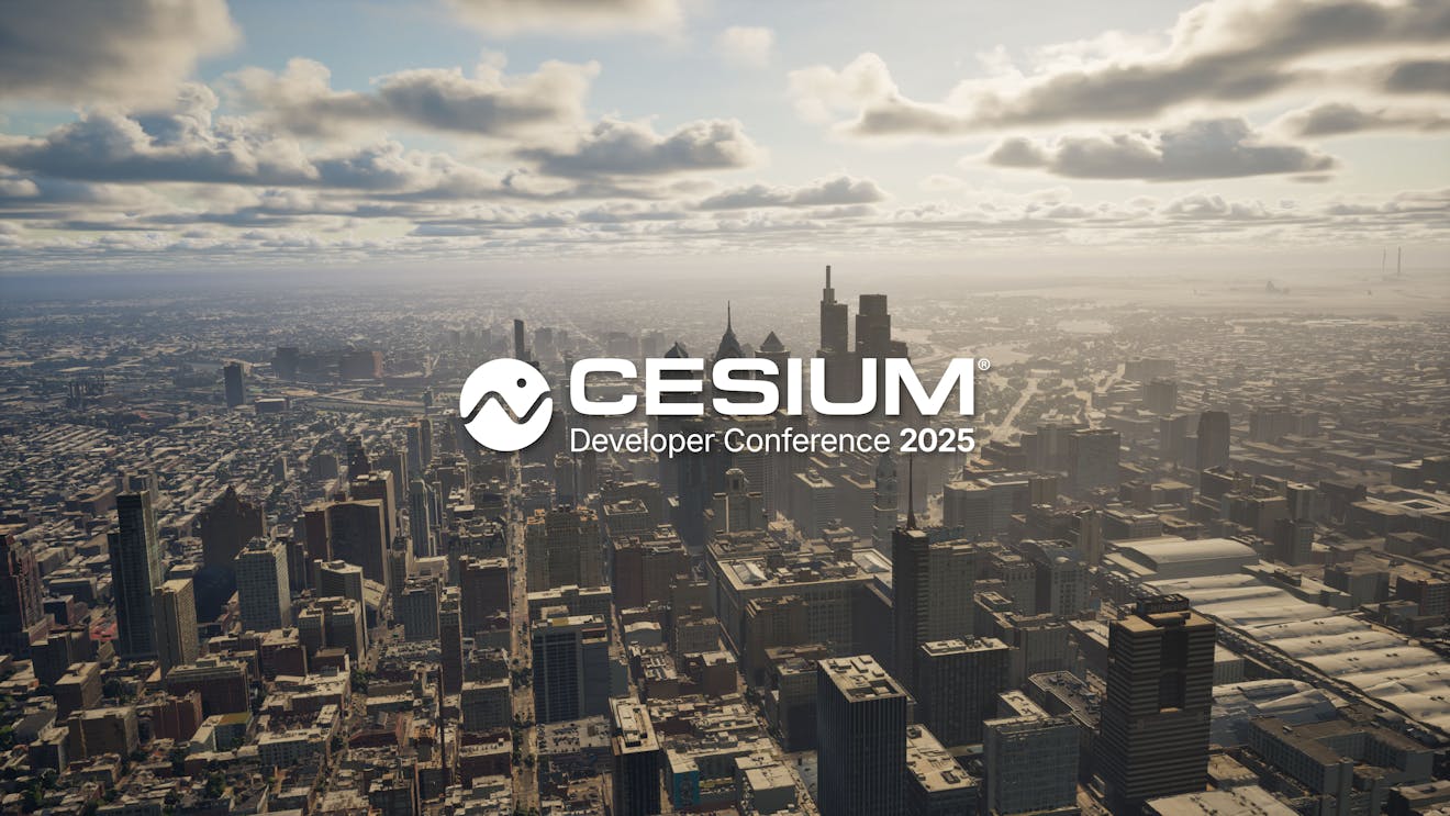 Philadelphia via Cesium for Unreal with the 2025 Cesium Developer Conference logo