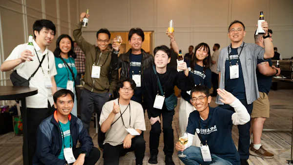 Cesium and Bentley Japan teammates and visitors at the welcome reception at the 2026 Cesium Developer Conference.