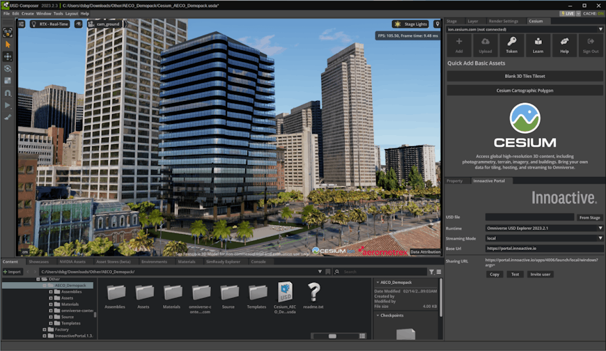 Cesium AECO Demo Pack with Innoactive