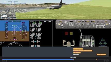 For 3D animations in the Postflight module, pilots see only their own flights, including those that may have triggered a safety event, such as descent speed above airline guidelines. Courtesy GE Aerospace, Software as a Service.