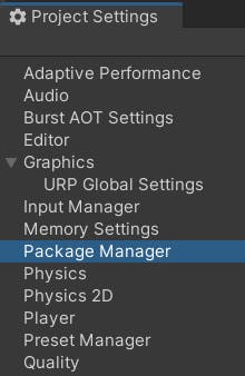 Cesium for Unity tutorial: Building an App for Magic Leap 2. Package Manager project settings.