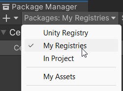 Cesium for Unity tutorial: Building an App for Magic Leap 2. Select “My Registries” from the dropdown.