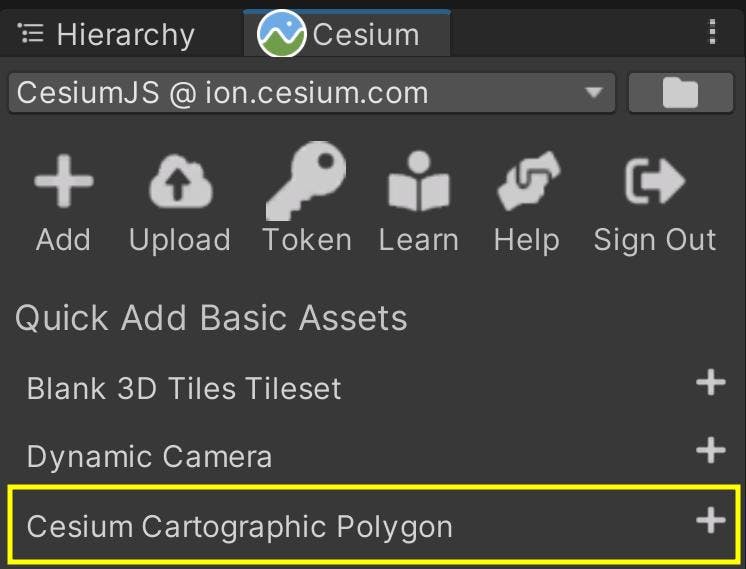 Add Cesium cartographic polygon