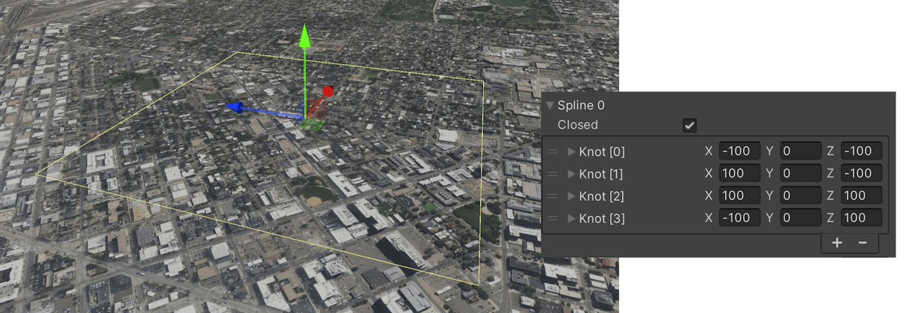 create a cartographic polygon in Unity