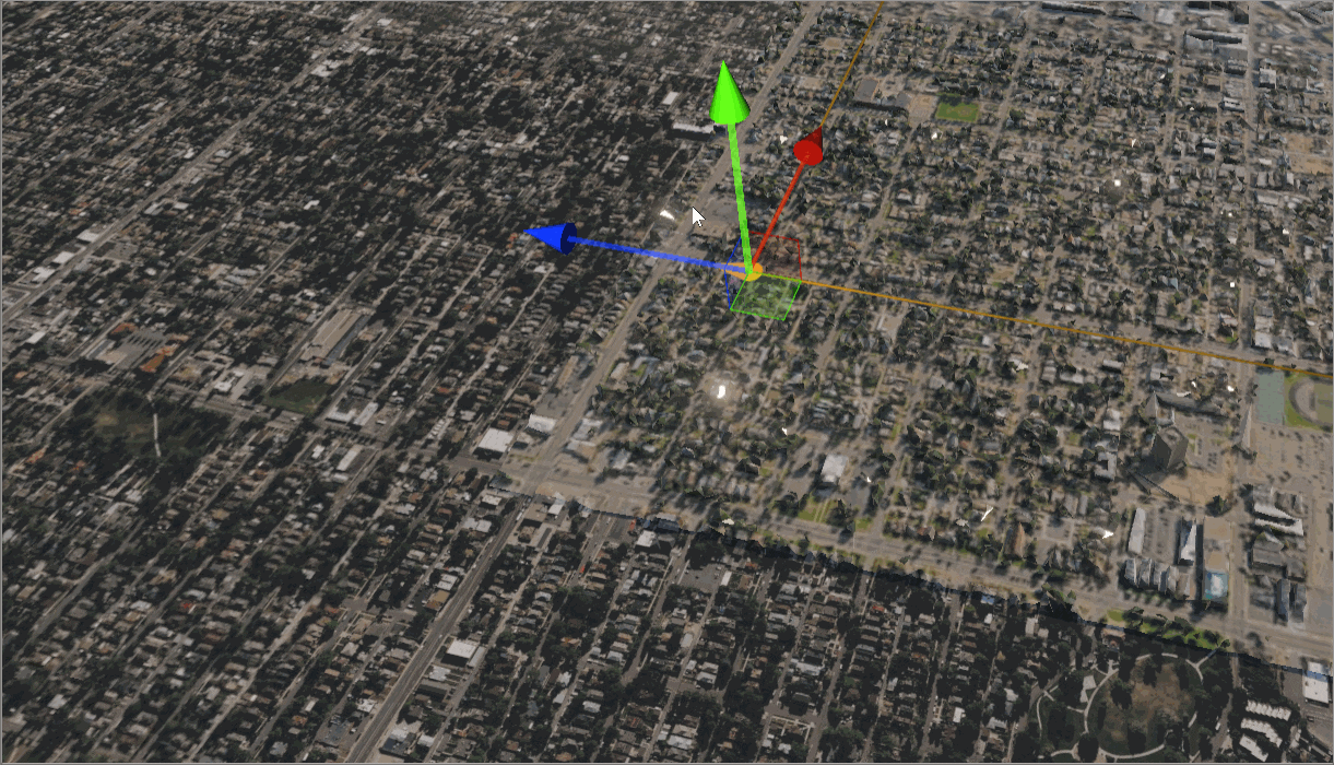 A gif of a spline point being repositioned by the Move tool in Scene View.