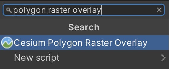 search polygon raster overlay