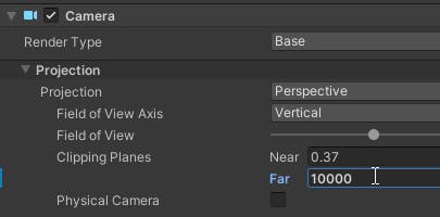 Cesium for Unity tutorial: Building an App for Magic Leap 2. Update the far clipping plane distance to 10,000.