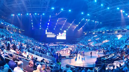 GTC 2024: Over 12,000 attendees packed the GTC keynote inside the SAP Center.