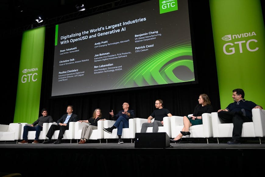GTC 2024: Cesium CEO Patrick and fellow panelists.