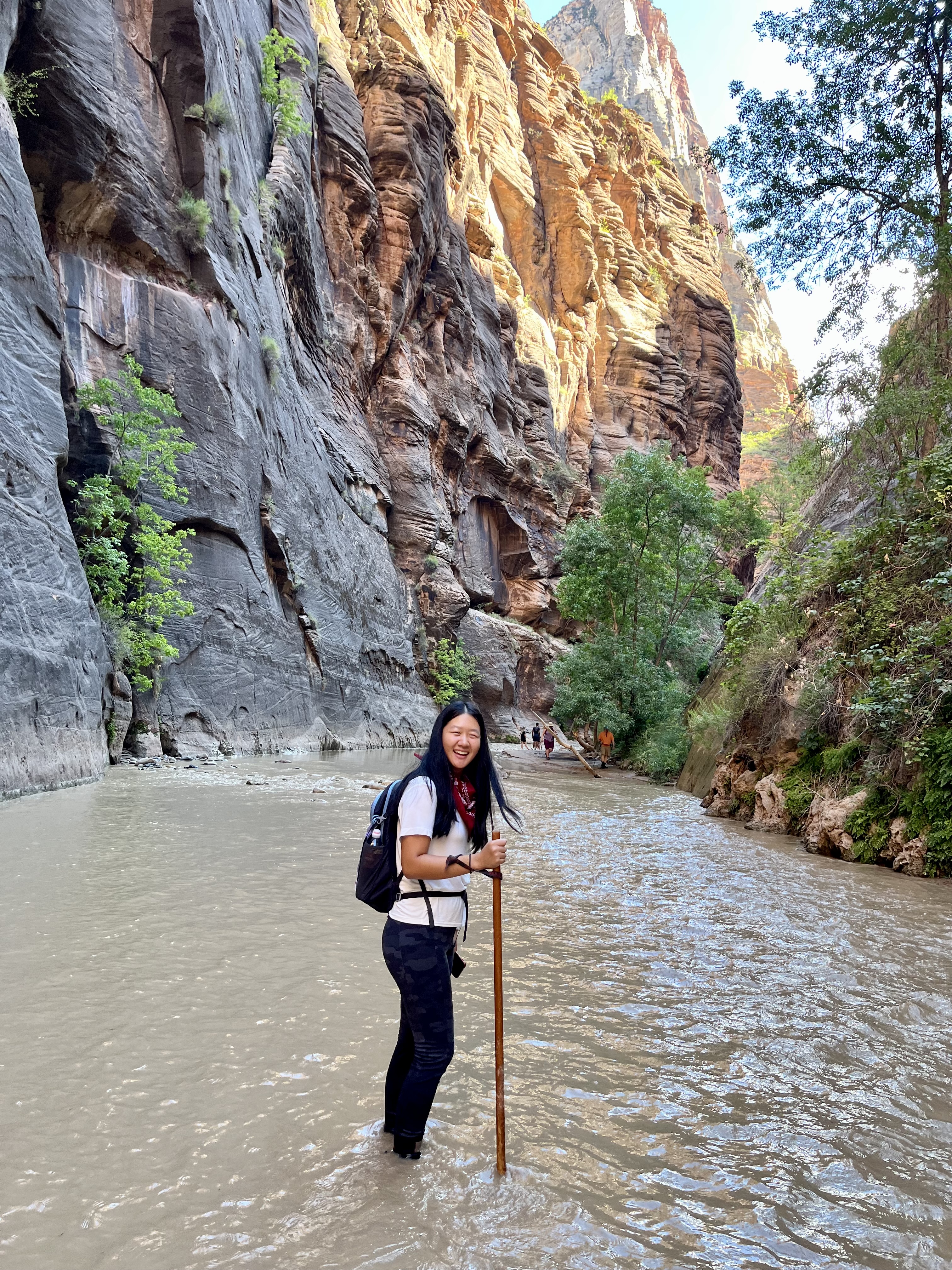Yuhan Liu, 2024 Cesium research intern, in Zion National Park, Utah, USA