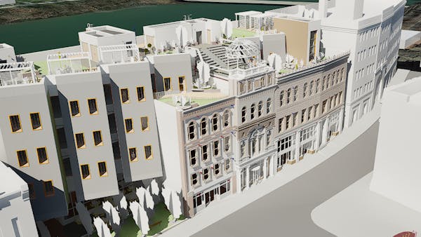Autodesk Snowdon Towers sample data exported directly from Revit as 3D Tiles. Data courtesy of Autodesk.