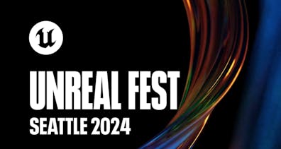 Unreal Engine logo in the top left corner. Text below it reads "Unreal Fest. Seattle 2024."