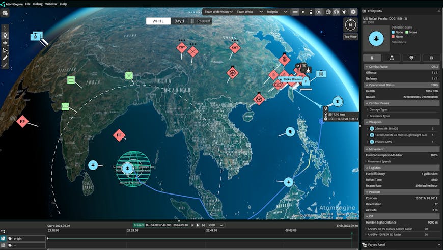 AtomEngine, Battle Road’s platform using both Godot and Cesium.