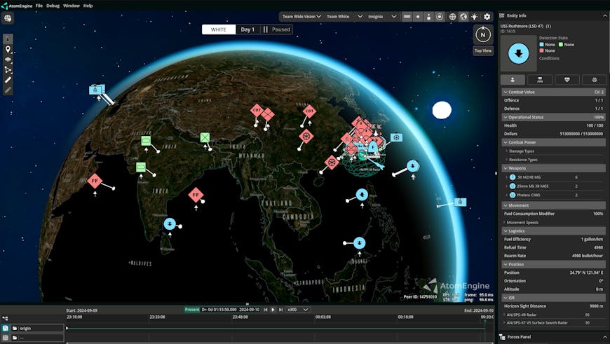 AtomEngine, Battle Road’s platform using both Godot and Cesium.