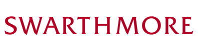 Swarthmore College logo: crimson capital letters of SWARTHMORE