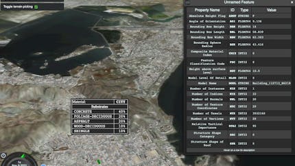 3D Tiles Next: Feature Metadata Mission Support Demo