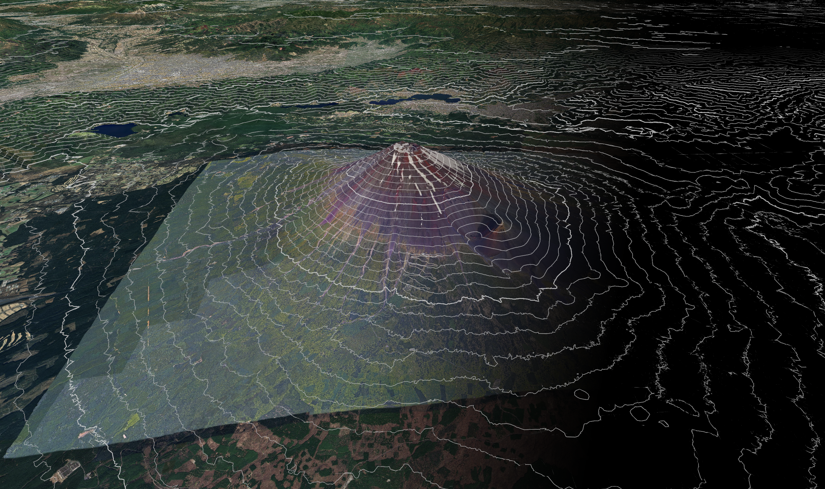 threeJS imagery grant recipient Demo on Mount Fuji