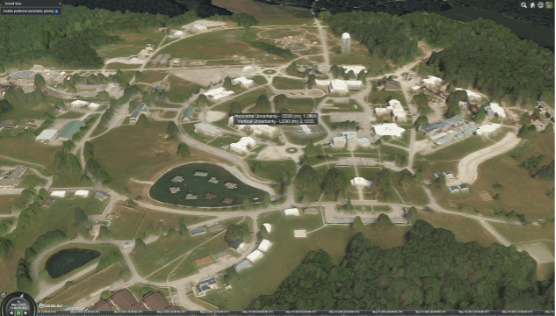 One World Terrain Well Formed Format is an extension of 3D Tiles, including pPredicted accuracy in the NGA Generic Point-cloud Model (GPM) format.