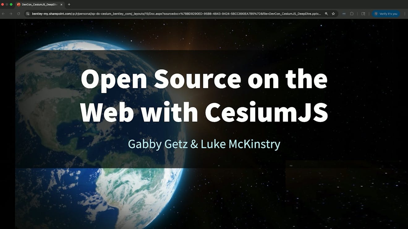 2025 Cesium Developer Conference: Cesium Deep Dive Part 1: Open Source on the Web with CesiumJS