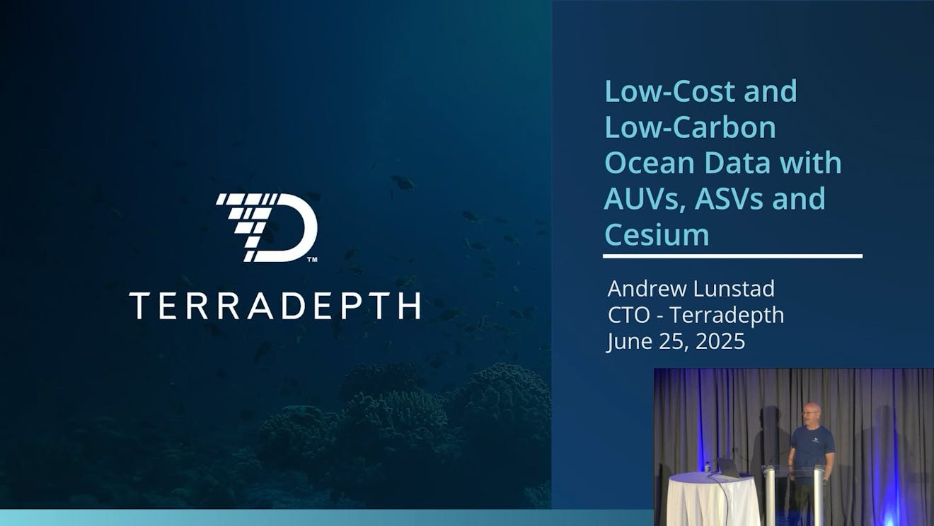 2025 Cesium Developer Conference: Low-Cost and Low-Carbon Ocean Data Collection with Autonomous Unmanned Vehicles