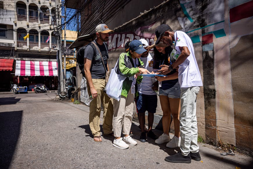 Field mapping in Thailand. Courtesy YouthMappers.