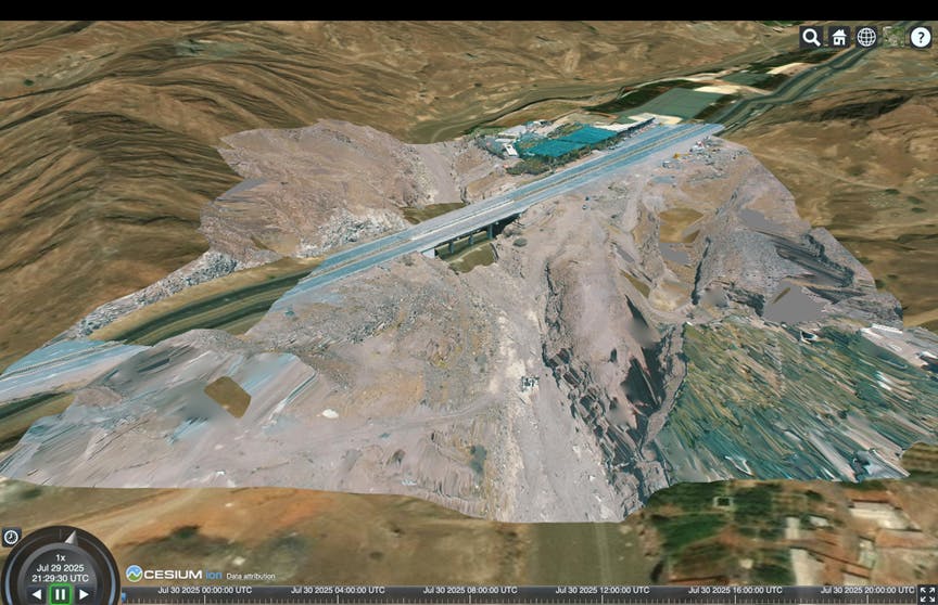 iTwin tutorial: Add Design Context Using Cesium ion. You should now see the asset loaded on the globe. 
