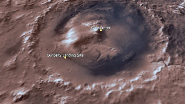 The Gale Crater on Cesium Mars