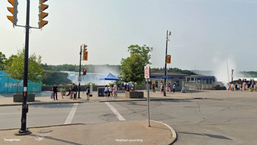 Niagara Falls view in WorldLens AI