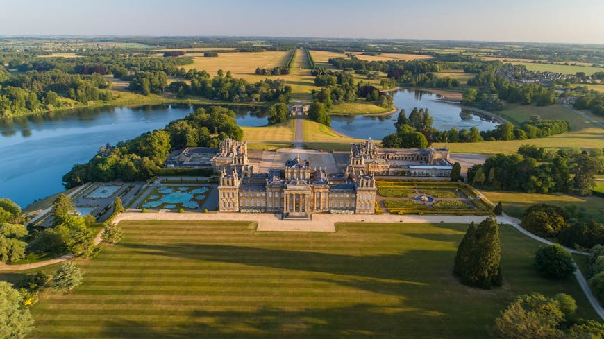 Overhead photo of Blenheim Palace