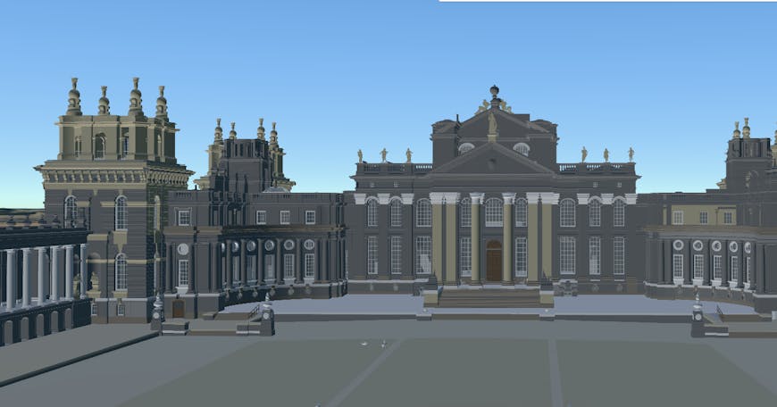 Revit model of Blenheim Palace in CesiumJS
